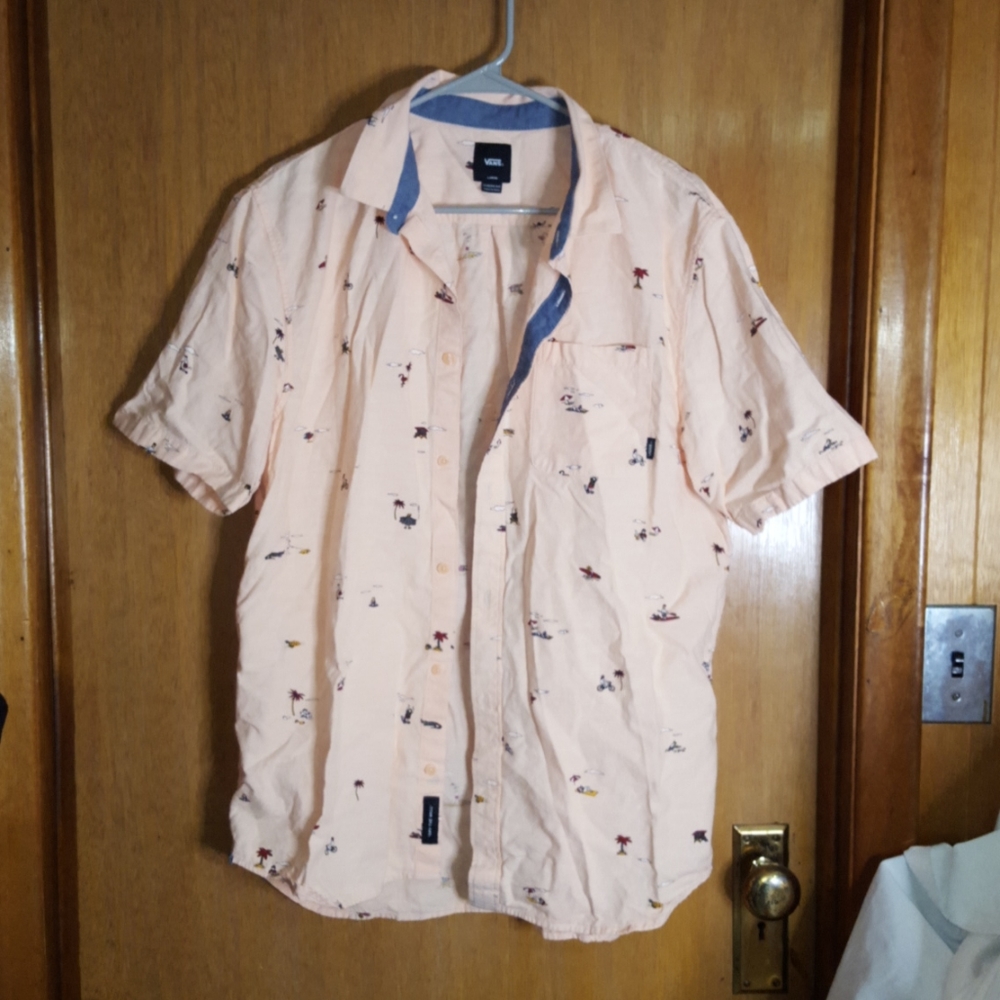 Vans gently worn men's short sleeve shirt
